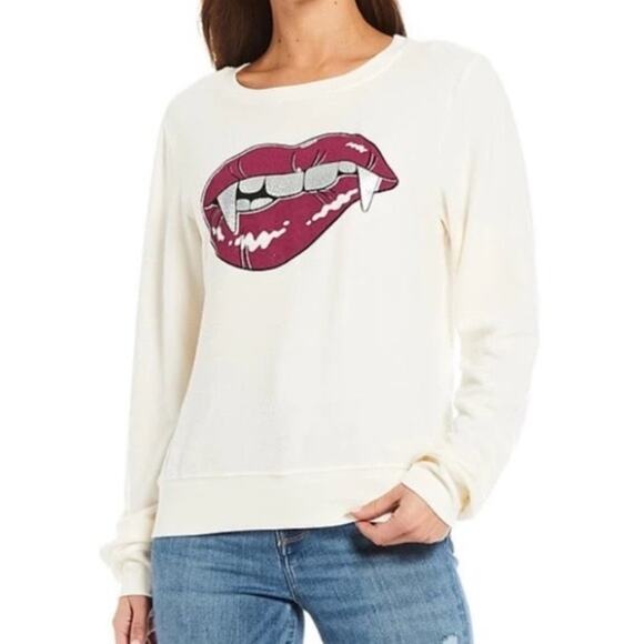NWT Wildfox Love Bites sweatshirt, XS - Picture 1 of 7
